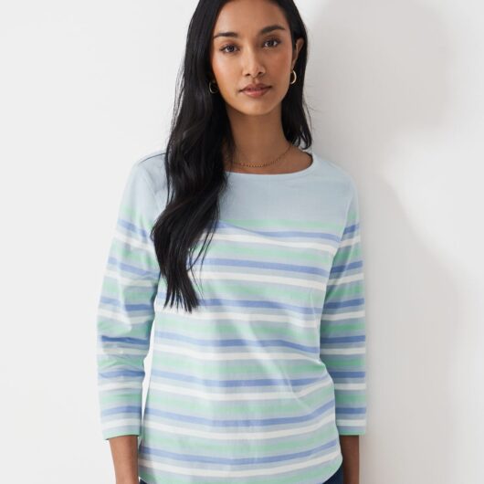 Damart Crew Clothing Stripe Top